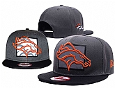 Broncos Reflective Logo Dark Gray Adjustbale Hat GS,baseball caps,new era cap wholesale,wholesale hats